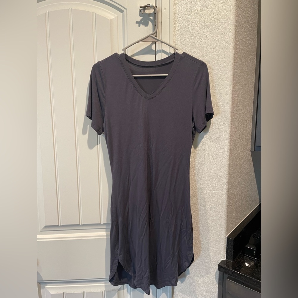 Unbranded T-Shirt Dress, Gray, Size XS
